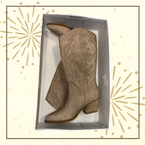 Dolce Vita Cowgirl Kara’s Boots COLOR: SAND NUBUCK - NEW - Size 9 Womens - Picture 4 of 8